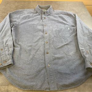 Woolrich Men's Blue Casual Button-Down Shirt Size Medium